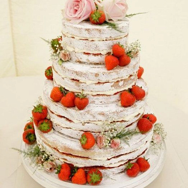 Торт клубничные розы купить - саров.сладкоежкин.рф