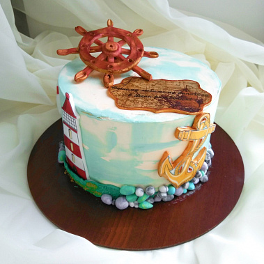 Торт "Нашему капитану" купить - саров.сладкоежкин.рф
